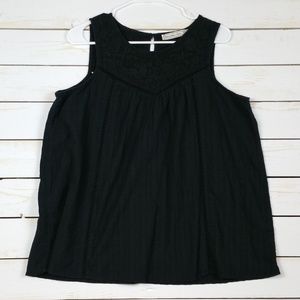 Abercrombie Fitch Black Sleeveless Knit Top